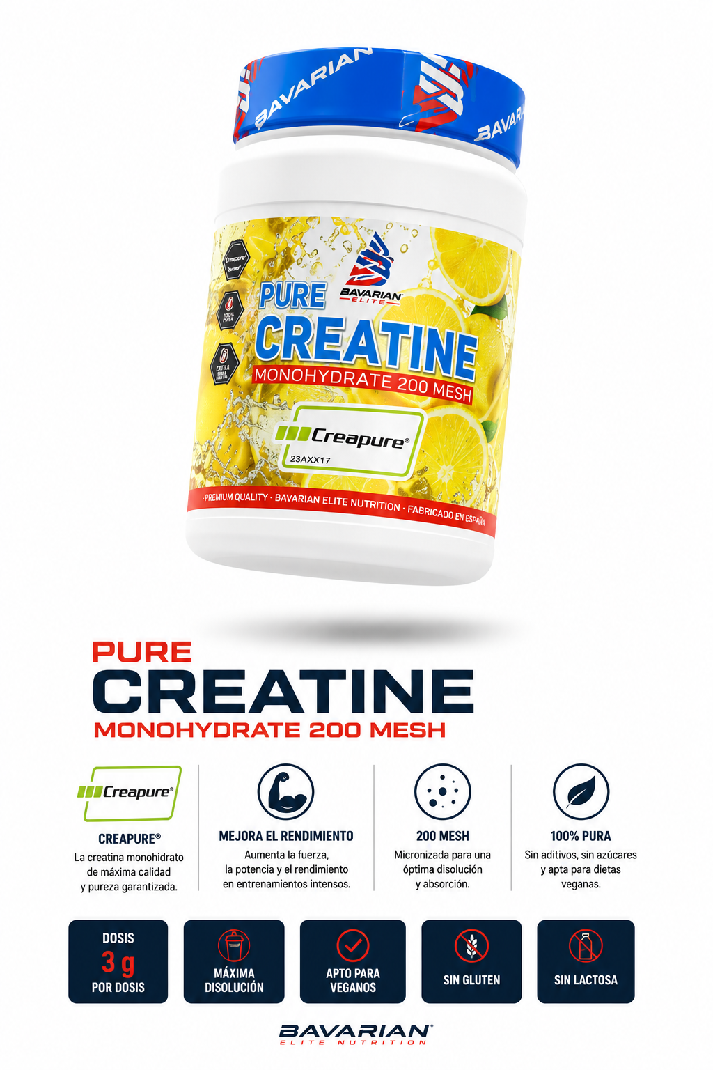 CREATINA 100% Creapure® (500G)