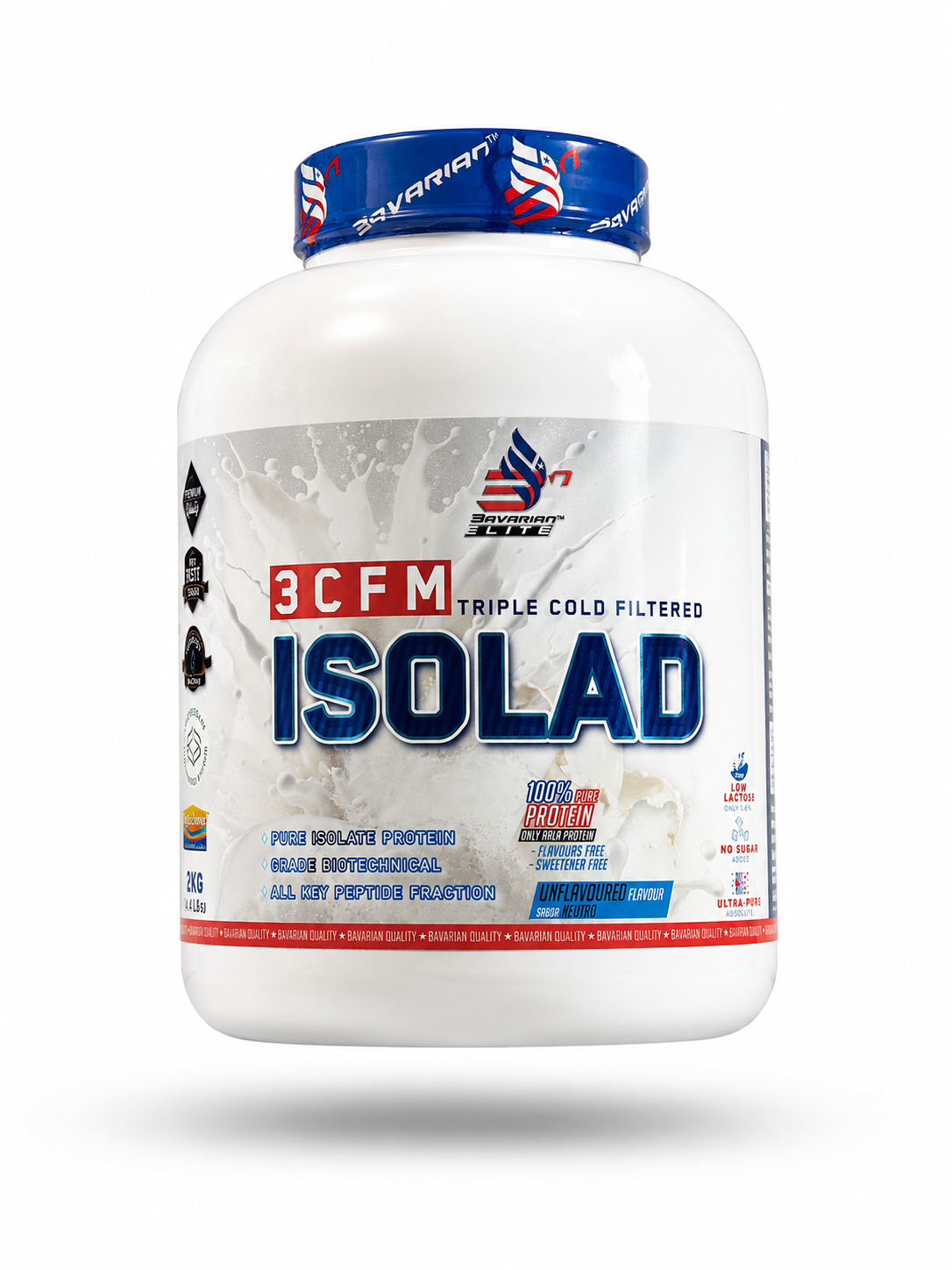 ISOLAD PROTEIN PURA 100% sin edulcorantes ni aromas (2KG) con Digezyme® + SHAKER DE REGALO