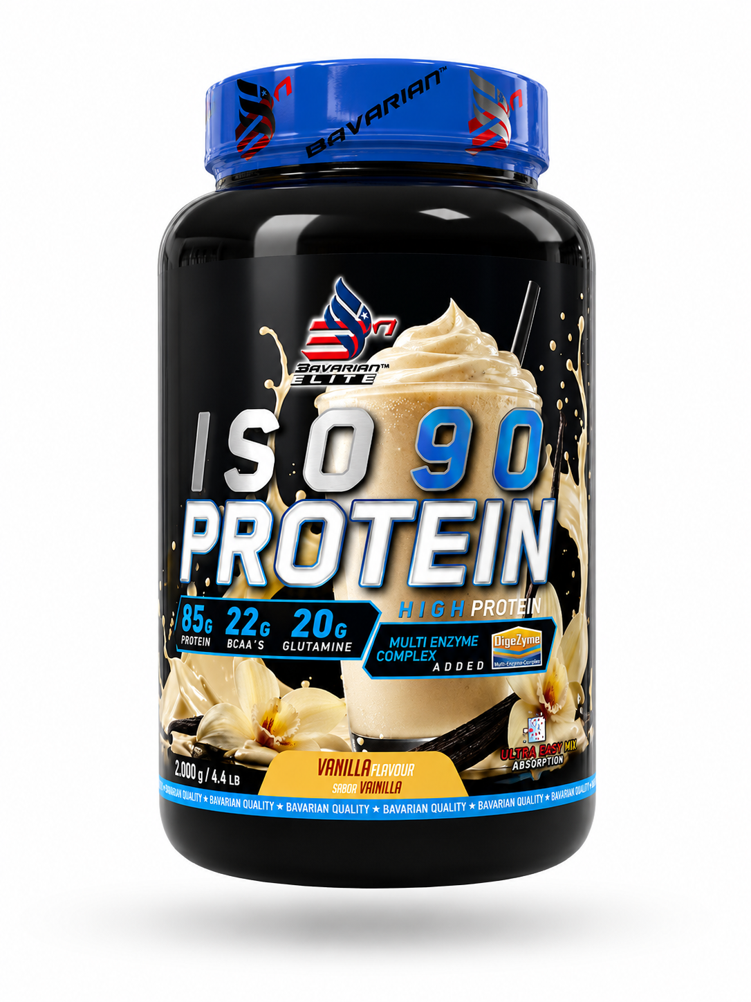 ISO 90 PROTEIN 1kg CON DIGEZYME®(Enzimas digestivas)