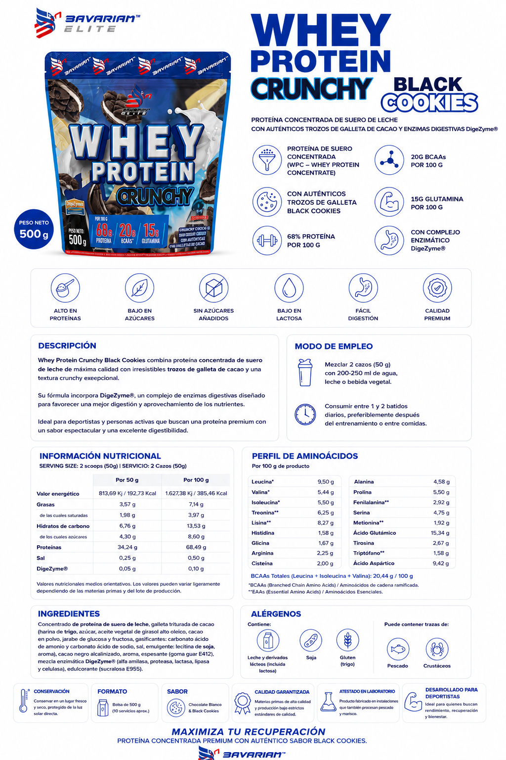 WHEY 500 G + DIGEZYME® - Imagen 2