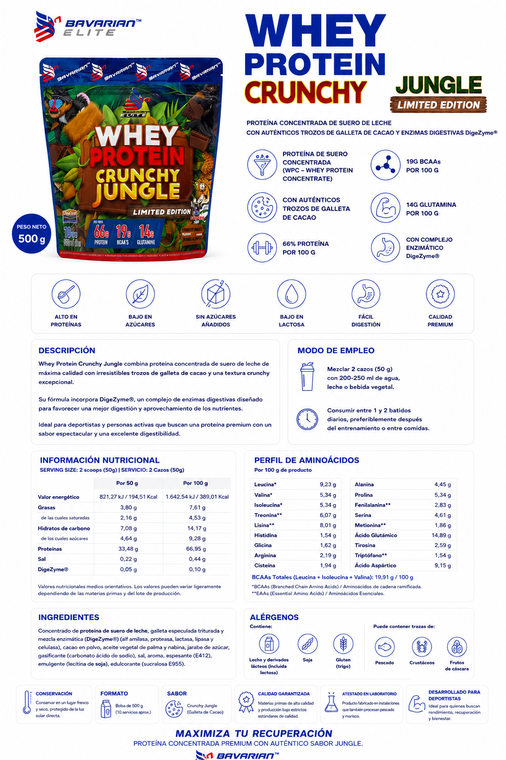 WHEY 500 G + DIGEZYME® - Imagen 3