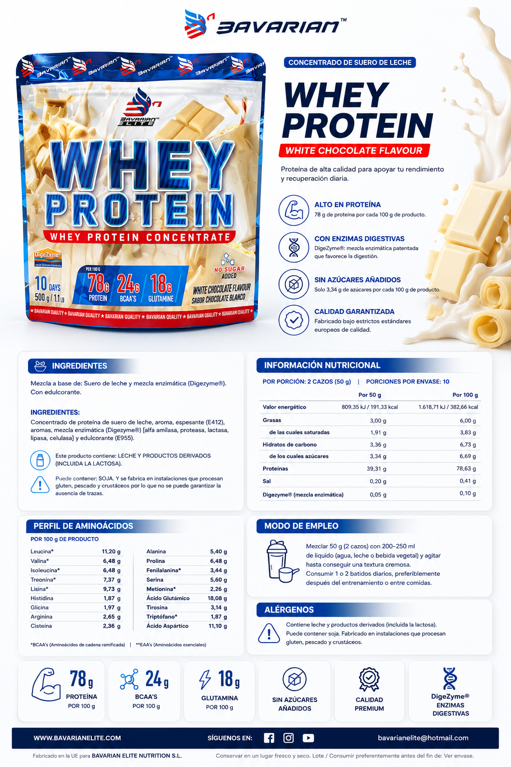 WHEY 500 G + DIGEZYME® - Imagen 4