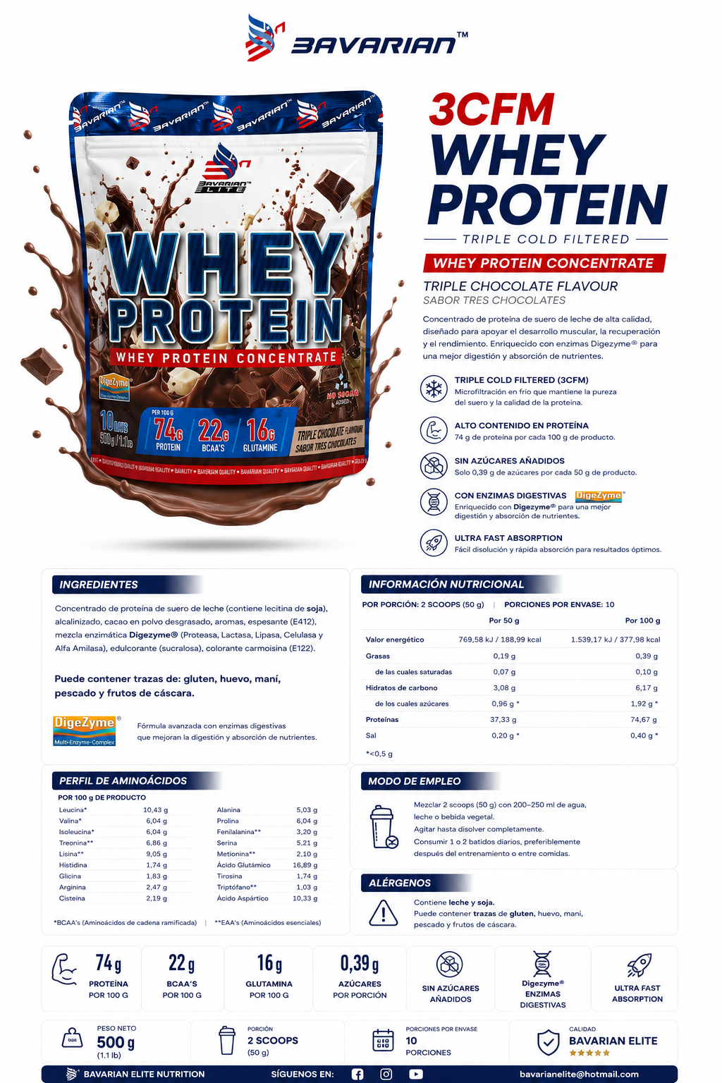 WHEY 500 G + DIGEZYME® - Imagen 7